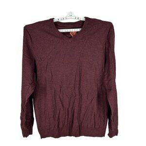 Red Ale Mens Burgundy Heather Crew Neck Sweater XL